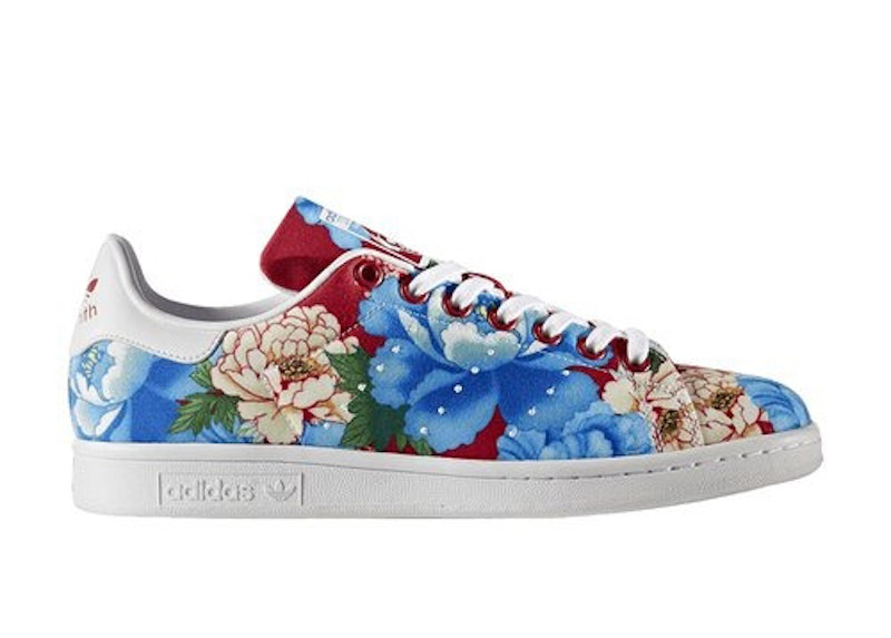 adidas Stan Smith Dark Red Floral (Women's)
