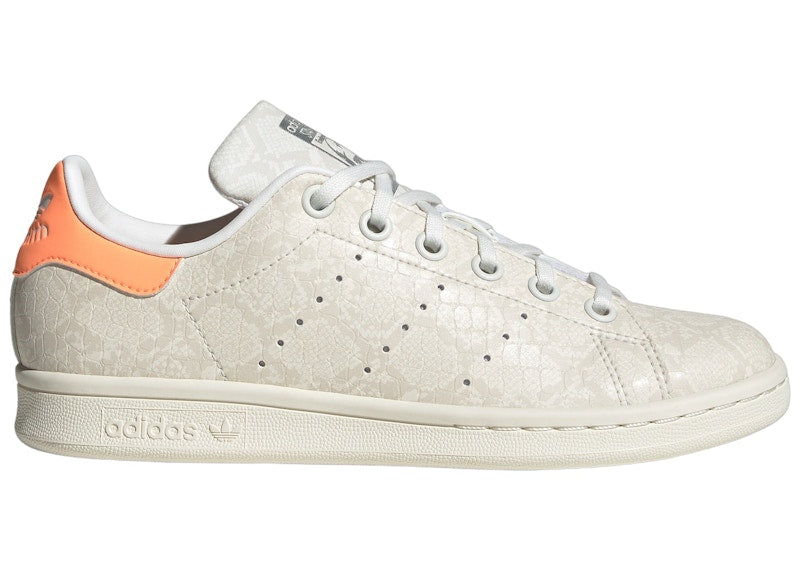 adidas Stan Smith Snakeskin Core White Beam Orange (GS)