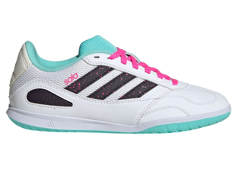 adidas Super Sala Competition 3 Indoor Cloud White Aurora Black Flash Aqua (GS)