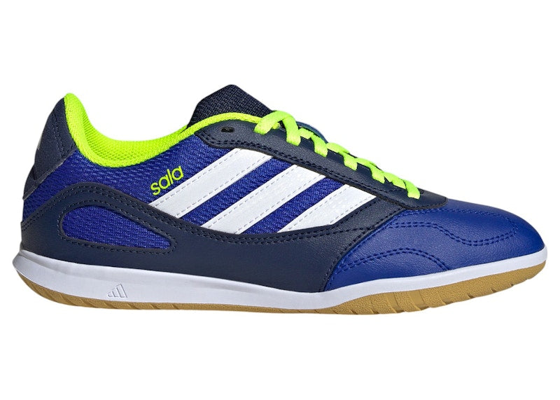 adidas Super Sala Competition 3 Indoor Lucid Blue Cloud White Lucid Lemon (GS)