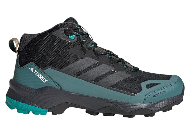 adidas Terrex Skychaser AX5 Mid Gore-Tex Core Black Carbon Pure Teal