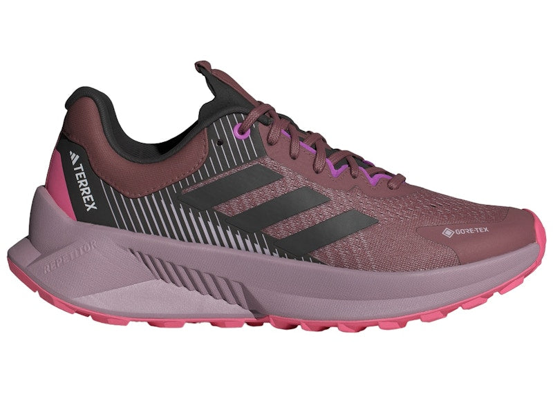 adidas Terrex Soulstride Flow Gore-Tex Burgundy Core Black Pink Fusion (Women's)