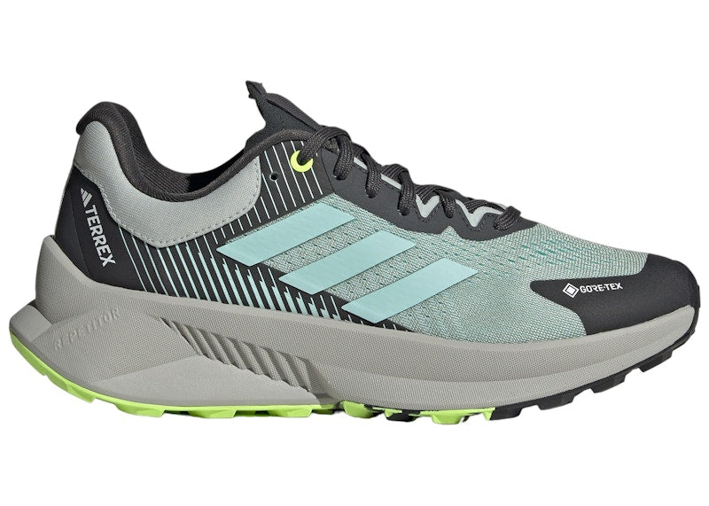 adidas Terrex Soulstride Flow Gore-Tex Wonder Silver Semi Flash Aqua Lucid Lemon (Women's)