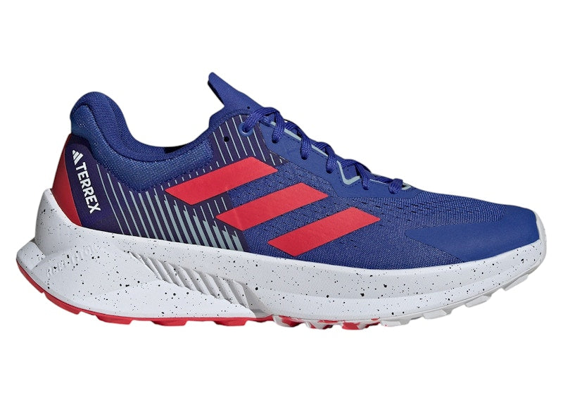 adidas Terrex Soulstride Flow Trail Dash Grey Pure Ruby Semi Lucid Blue
