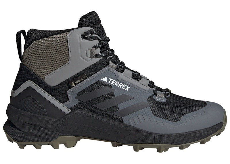 adidas Terrex Swift R3 Gore-Tex Core Black Carbon Charcoal Solid Grey