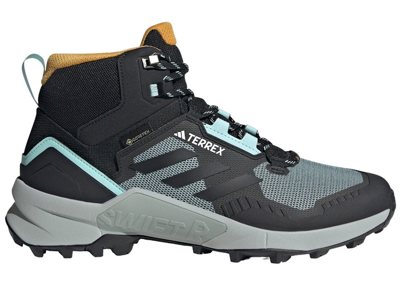 adidas Terrex Swift R3 Mid Gore-Tex Semi Flash Aqua Core Black Preloved Yellow