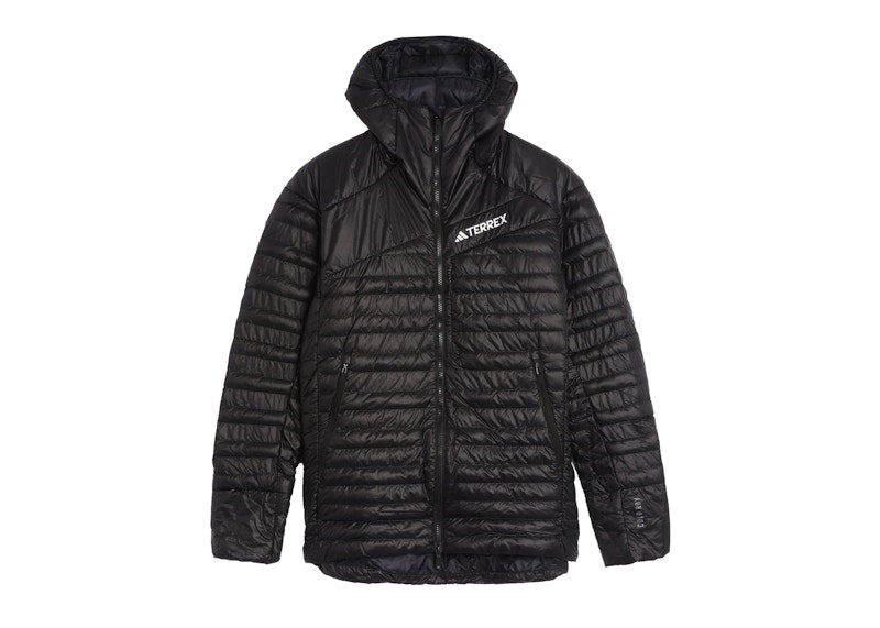 adidas Terrex Techrock Down Hooded Jacket Black
