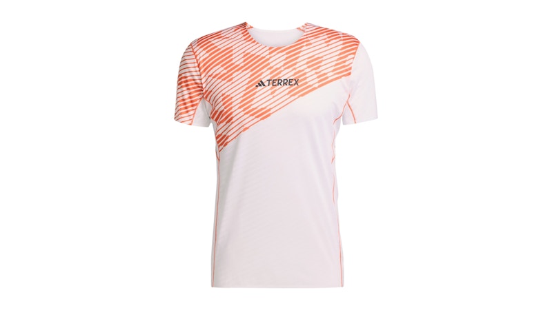 adidas Terrex Techrock Pro Tee White Semi Impact Orange