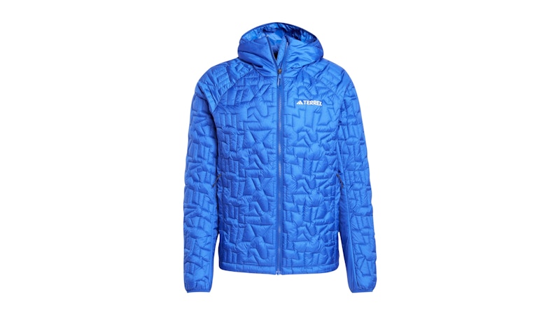 adidas Terrex Xperior Primaloft Loose Fill Insulated Hooded Jacket Semi Lucid Blue