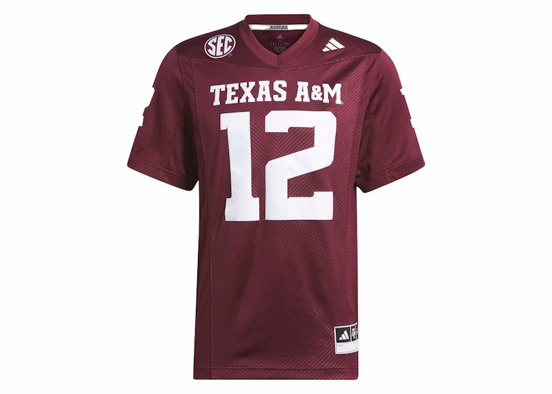adidas Texas A&M Football Off-Field Home Jersey Team Maroon