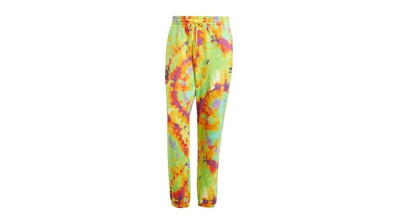 adidas Tie-Dyed Allover Print Pant Impact Yellow