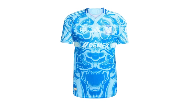 adidas Tigres Uanl 25/26 Away Authentic Jersey Semi Blue Burst Semi Flash Aqua