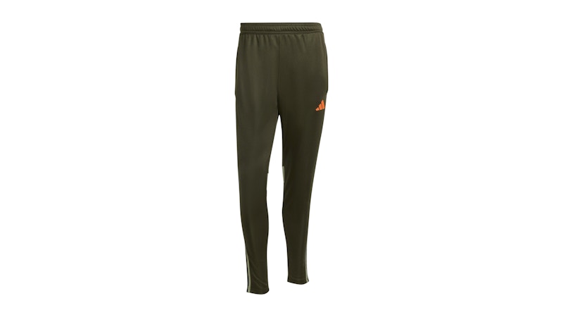 adidas Tiro 25 Essentials Tracksuit Pants Night Cargo Tent Green Impact Orange