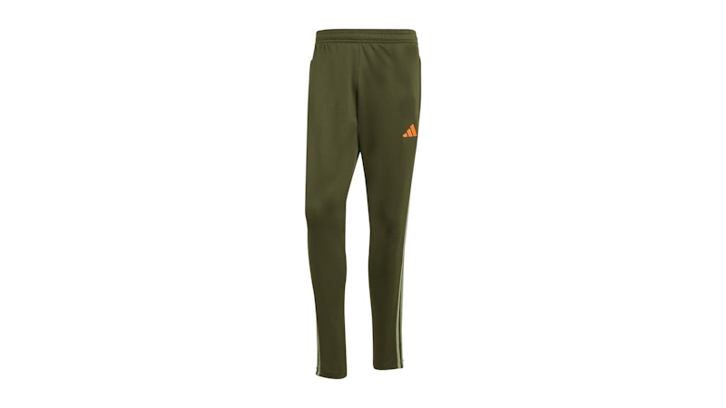 adidas Tiro 25 Essentials Winterized Tracksuit Pants Night Cargo Tent Green Impact Orange