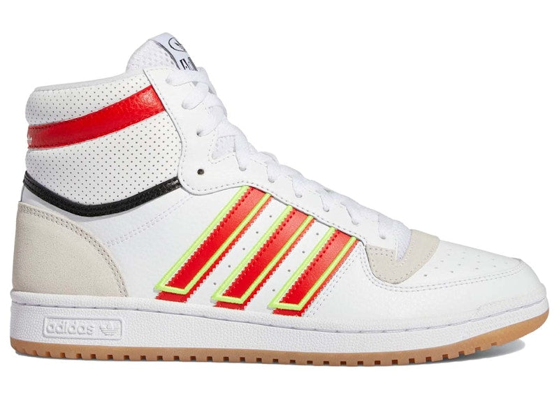 adidas Top Ten RB White Red Solar Yellow Gum