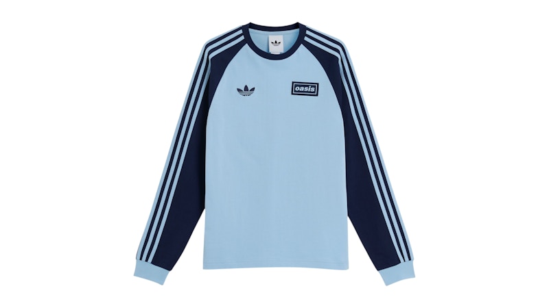 adidas Tour 3-Stripes Longsleeve Tee Clear Sky Night Indigo