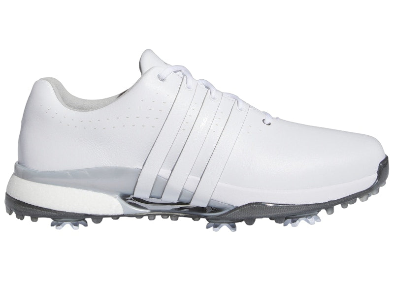 adidas Tour360 24 Golf Cloud White Silver Metallic
