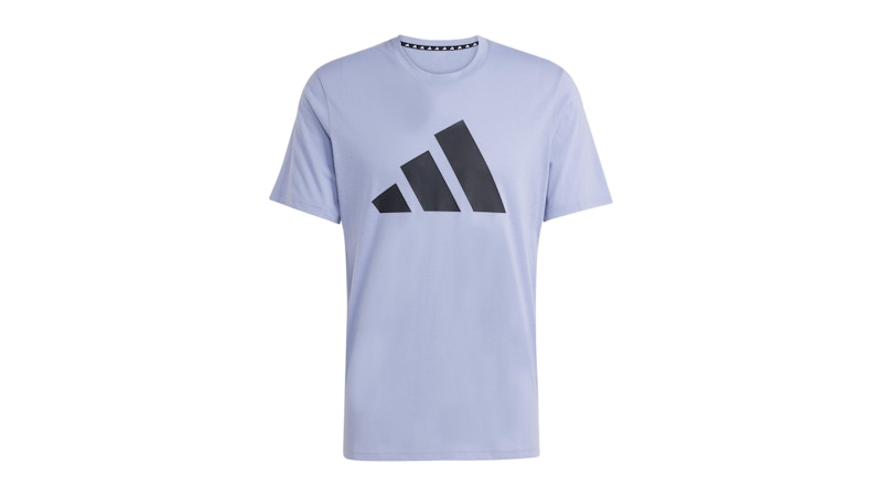 adidas Train Essentials Feelready Logo T-Shirt Silver Violet/Black
