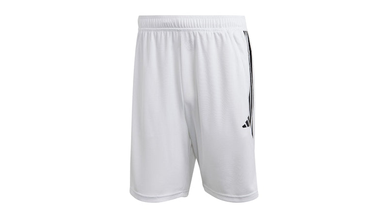 adidas Train Essentials Pique 3-Stripes Shorts White Black