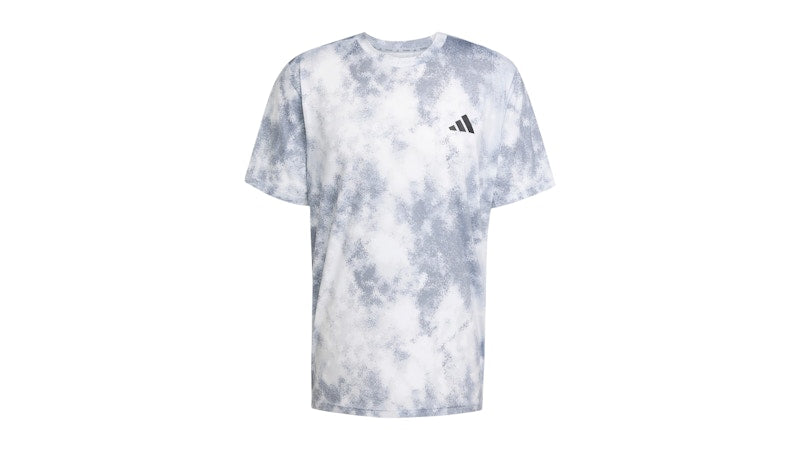 adidas Train Essentials Seasonal All Over Print Tee Halo Silver