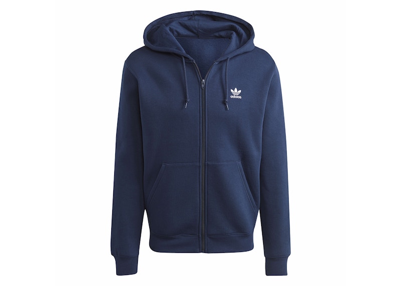 adidas Trefoil Essentials Full-Zip Hoodie Night Indigo