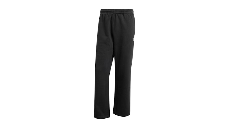adidas Trefoil Essentials Open Hem Joggers Black