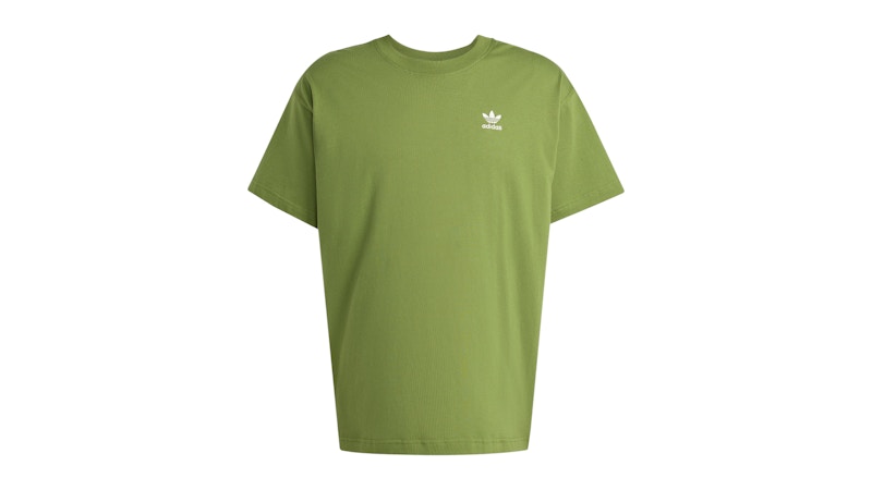 adidas Trefoil Essentials Oversized Tee Tech Olive