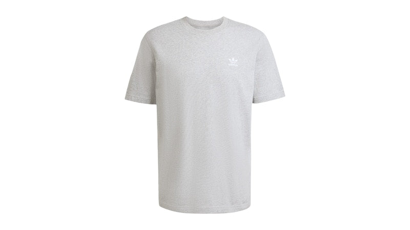 adidas Trefoil Essentials Tee Medium Grey Heather White