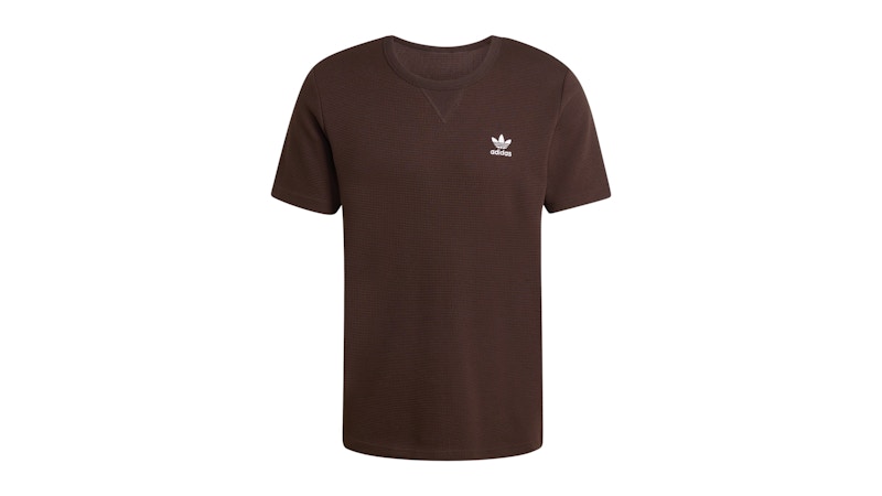 adidas Trefoil Essentials Waffle T-Shirt Aurora Coffee