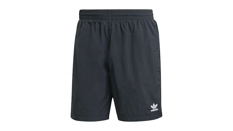 adidas Trefoil Essentials Woven Shorts Black White