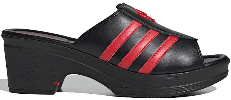 adidas Trefoil Mules Lotta Volkova Black Red (Women's)