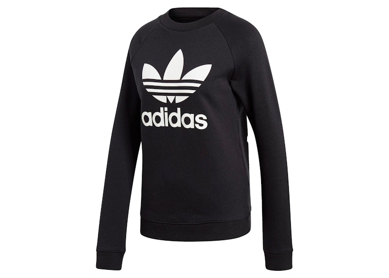 adidas Trifoil Crewneck Sweatshirt Black/White
