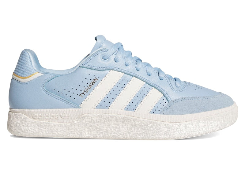 adidas Tyshawn Low Clear Sky Chalk White Gold Metallic