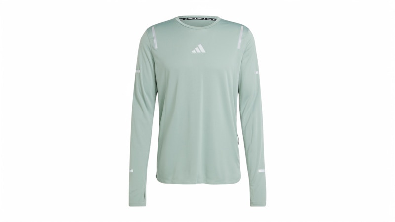 adidas Ultimate Reflective Long Sleeve Long-Sleeve Top Silver Green