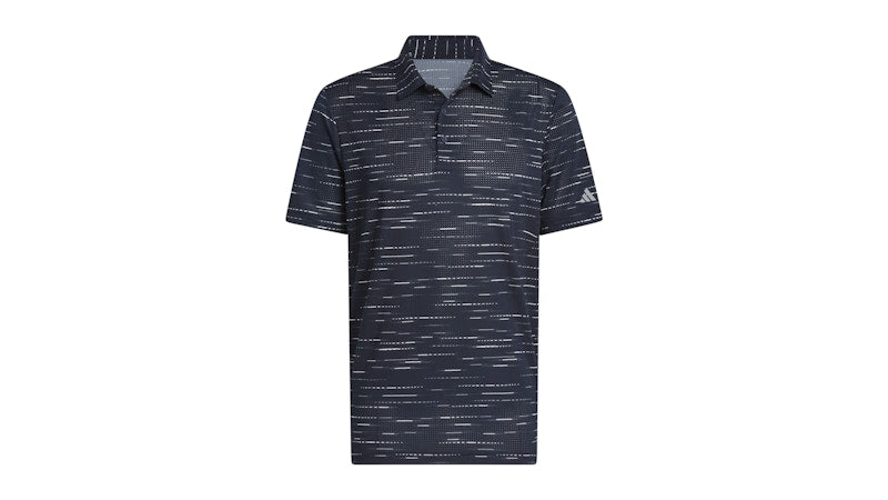 adidas Ultimate365 Mesh Glimmer Print Polo Shirt Collegiate Navy