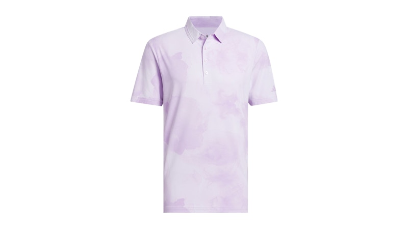 adidas Ultimate365 Printed Cool Feeling Tour Polo Shirt Powder Plum Purple Tint