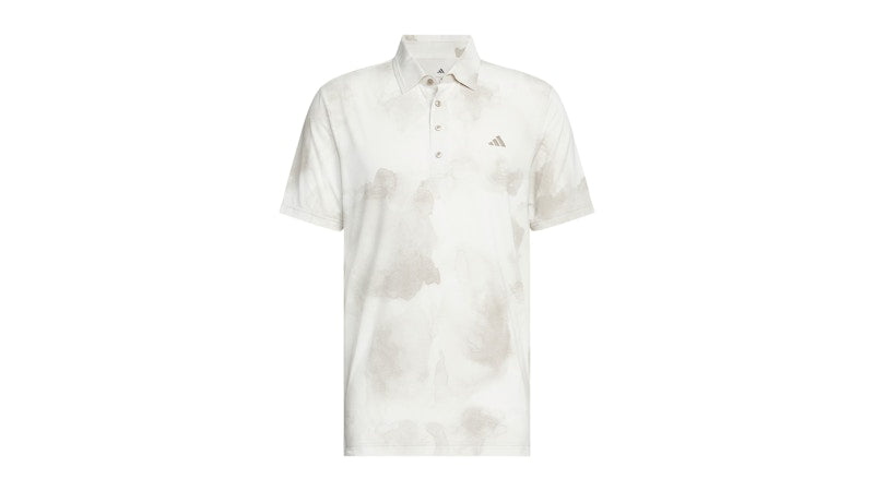 adidas Ultimate365 Tour Printed Cool Feeling Left Chest Polo Shirt Putty Beige White