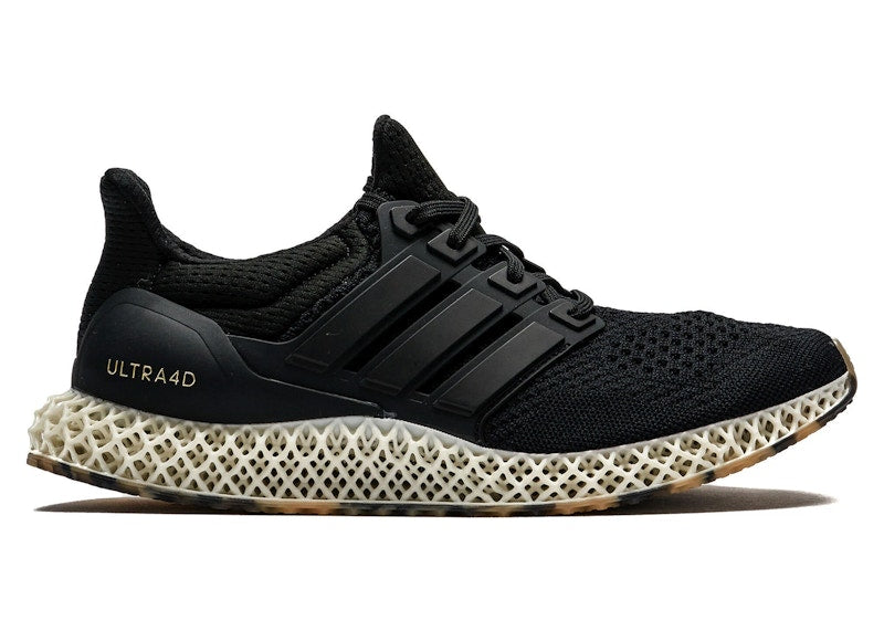 adidas Ultra 4D Black Gold Metallic