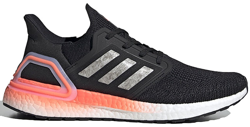 adidas Ultra Boost 20 Core Black Signal Coral