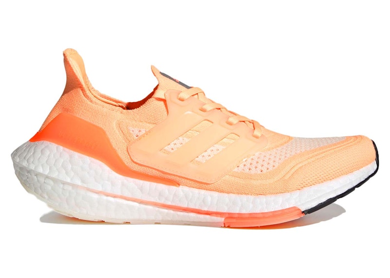 adidas Ultra Boost 21 White Acid Orange (Women's)