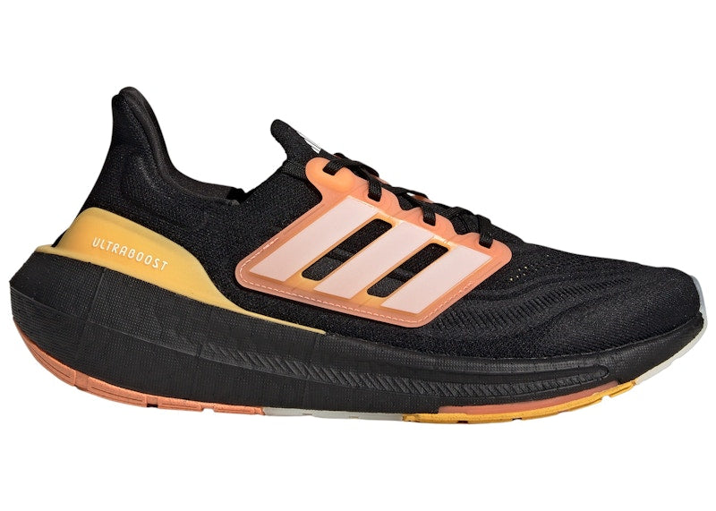 adidas Ultra Boost Light Core Black White Tint Screaming Orange