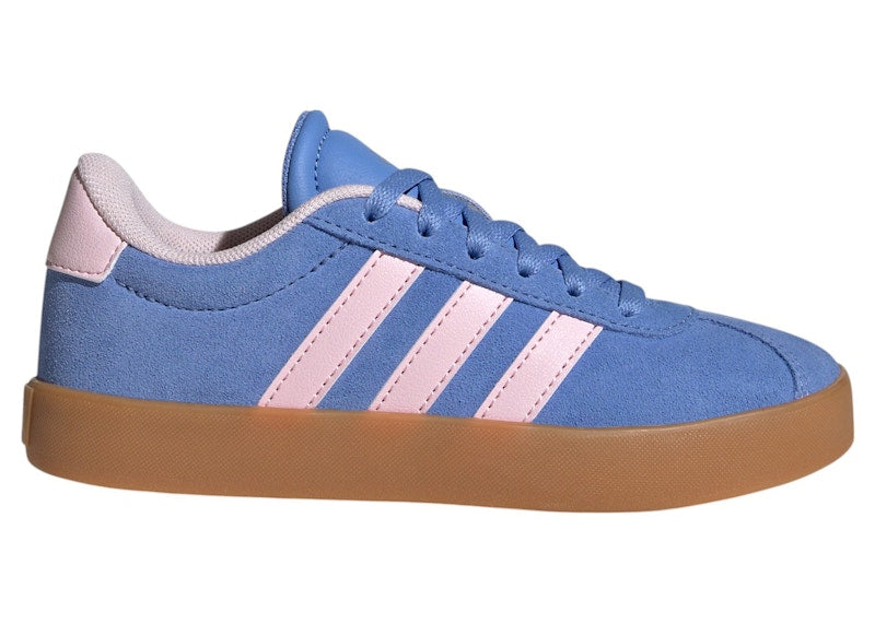 adidas VL Court 3.0 Blue Fusion Clear Pink Silver Metallic (GS)