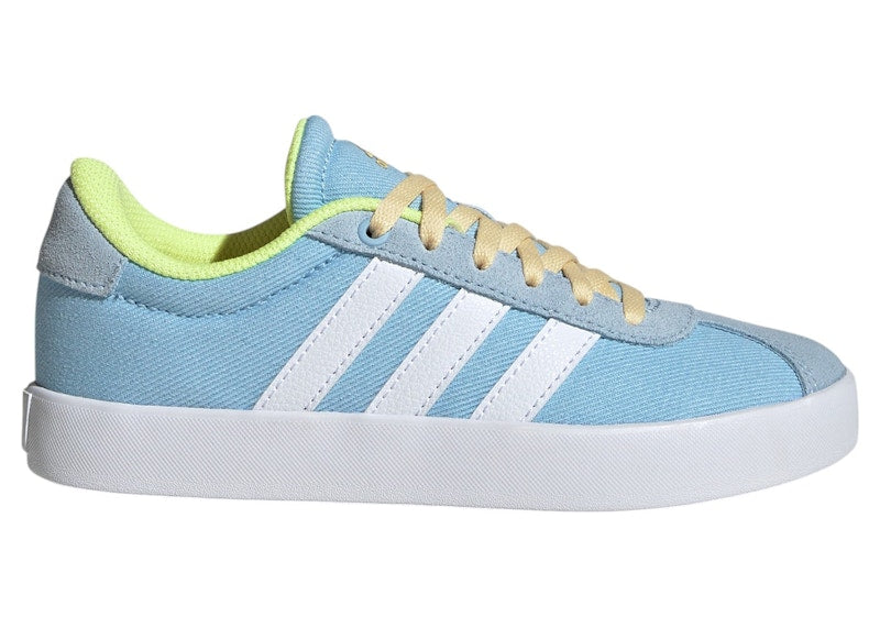 adidas VL Court 3.0 Clear Sky Cloud White Hi-Res Yellow (GS)