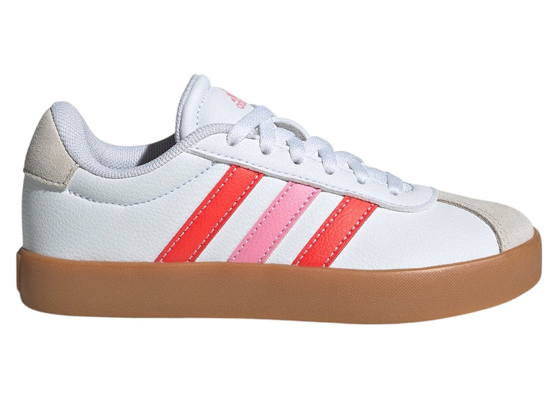 adidas VL Court 3.0 Cloud White Bright Red Bliss Pink (GS)