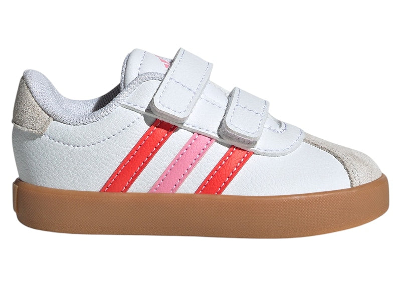 adidas VL Court 3.0 Cloud White Bright Red Bliss Pink (TD)
