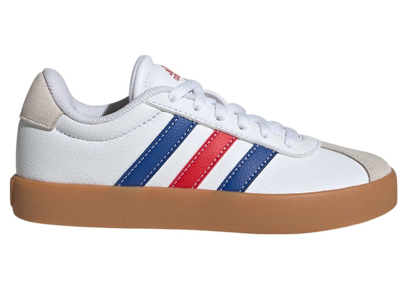 adidas VL Court 3.0 Cloud White Royal Blue Better Scarlet (GS)