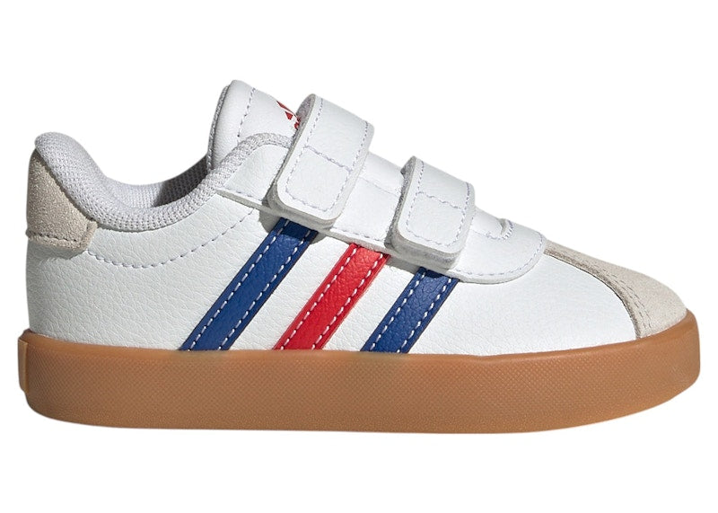 adidas VL Court 3.0 Cloud White Royal Blue Better Scarlet (TD)