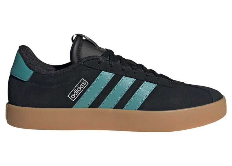 adidas VL Court 3.0 Core Black Powder Teal Silver Metallic