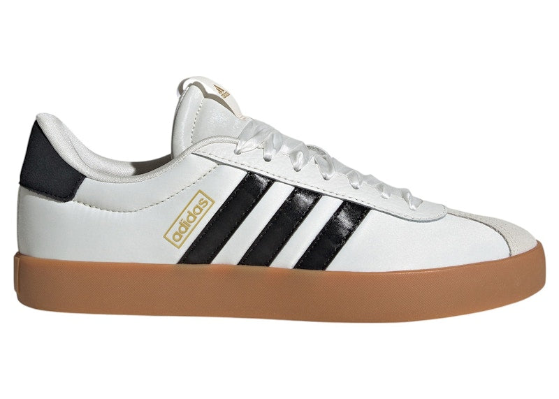 adidas VL Court 3.0 Core White Core Black Gold Metallic (Women's)