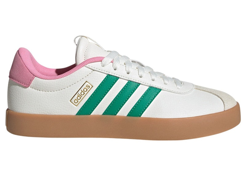 adidas VL Court 3.0 Core White Court Green Bliss Pink (Women's)